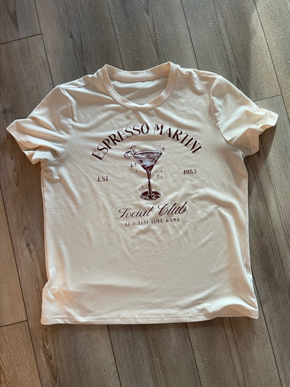 Espresso Martini Graphic Tee - White